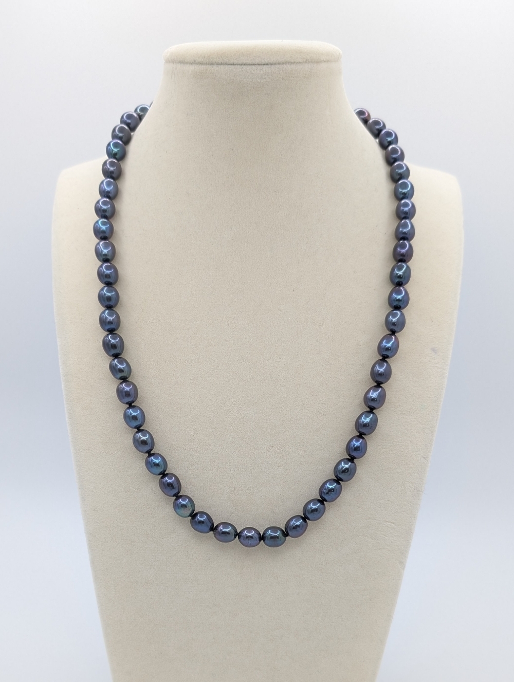 Honora 925 Sterling Silver Blue Cultured Pearl Necklace 20"